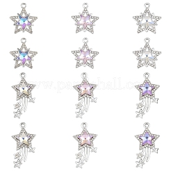 10Pcs Glass Pendants&nbsp;GLAA-YW0004-64B-01