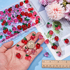72Pcs 9 Styles Transparent Resin Pendants&nbsp;RESI-WR0001-17