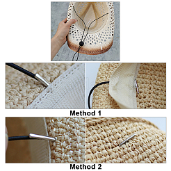 20Pcs Nylon Thread with Adjustable Plastic Buckle for Costume Accessories&nbsp;DIY-GF0005-85
