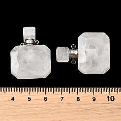 Gemstone Perfume Bottle Pendants&nbsp;G-L623-11P
