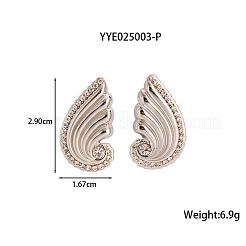 Elegant 304 Stainless Steel Wing Stud Earrings&nbsp;ZS1121-2