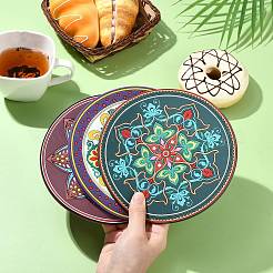 3 Pcs 3 Styles Creative Ethnic Style Silicone Coasters&nbsp;ST-CJ0008-11