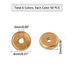 Flat Round Brass Spacer Beads&nbsp;KK-PH0036-59