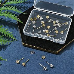 16Pcs Brass Stud Earring Findings&nbsp;KK-FS0001-58