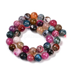 Natural Fire Crackle Agate(Dyed & Heated) Beads Strands&nbsp;G-M437-A01-01L