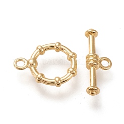 Brass Toggle Clasps&nbsp;KK-F820-10G