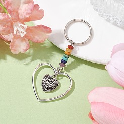 Heart Alloy Pendant Keychain&nbsp;KEYC-JKC00626-04