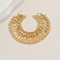 Vintage Alloy Twisted Wave Pattern Link Chain Bracelets for Women&nbsp;JK6002
