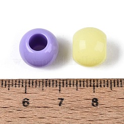 Opaque Plastic European Beads&nbsp;KY-N025-15