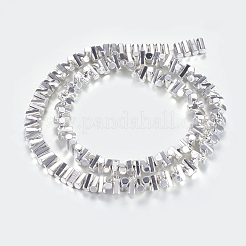 Non-magnetic Synthetic Hematite Beads Strands&nbsp;G-P338-24A-3x6mm-S