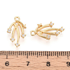Brass Micro Pave Cubic Zirconia Charms&nbsp;KK-N263-108G