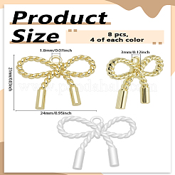 8Pcs 2 Colors Alloy Pendants&nbsp;FIND-LP0005-51