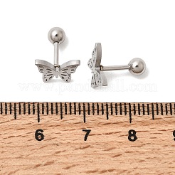 304 Stainless Steel Nose Bone Rings&nbsp;STAS-B126-14P-01