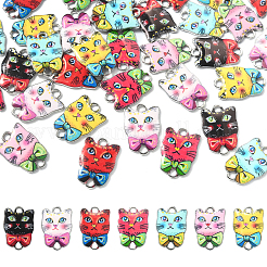 35Pcs 7 Styles Alloy Enamel Connector Charms&nbsp;ENAM-CJ0004-63