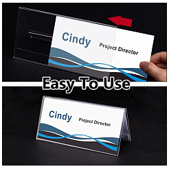 Acrylic Table Number Sign Tent Holder&nbsp;AJEW-WH0473-49B