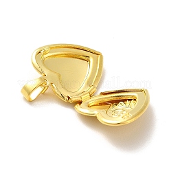 Rack Plating Brass Locket Pendants&nbsp;X-KK-I688-04G