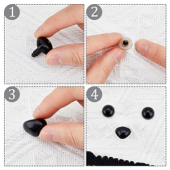 Plastic Doll Nose Sets&nbsp;DIY-WH0297-07D