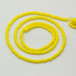 Imitation Jade Glass Beads Strands&nbsp;GLAA-F003-A