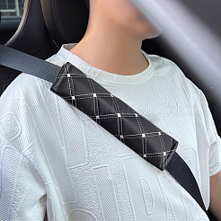 4Pcs PU Imitation Leather Universal Car Seat Belt Pads&nbsp;AJEW-CL0001-96A