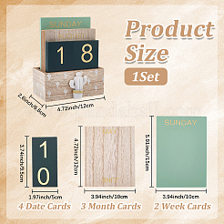 Wood Calendar&nbsp;AJEW-WH20096-56A-01