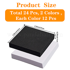 24Pcs 2 Colors EVA Crash Pad&nbsp;AJEW-CN0004-84A