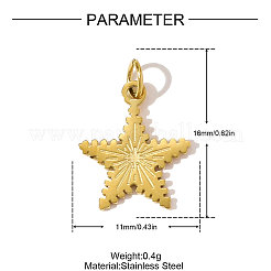304 Stainless Steel Pendants&nbsp;STAS-OY010-66G