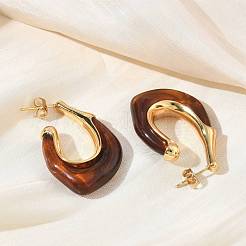 304 Stainless Steel Stud Earrings for Women&nbsp;EJEW-F411-02G