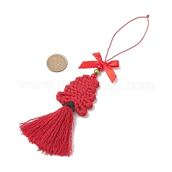 Polyester Tassel Pendant Decorations&nbsp;HJEW-JM04479-01