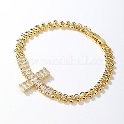 Elegant European and American Style Brass Leaf Link Chain Bracelets&nbsp;CY4061-1
