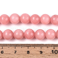 Dyed Natural Mashan Jade Round Beads Strands&nbsp;G-T139-8mm-67B