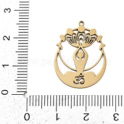 201 Stainless Steel Pendants&nbsp;STAS-Z155-06G