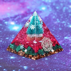 Christmas Tree Orgonite Pyramid Glass Energy Generators&nbsp;PW-WG5824E-01
