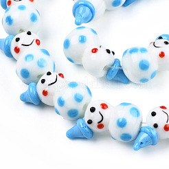 Handmade Lampwork Beads Strands&nbsp;LAMP-N021-43D