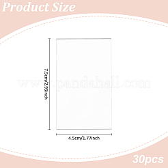3Sets Rectangle Acrylic Table Sign Holders&nbsp;DJEW-AN0001-01