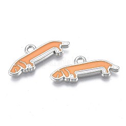 Rack Plating Alloy Enamel Pendants&nbsp;PALLOY-T075-156