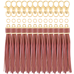 12Pcs Imitation Leather Tassels Pendant Decorations&nbsp;HJEW-CL0001-05B