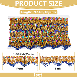 Polyester Fiber Lace Trim&nbsp;OCOR-WH0101-226A