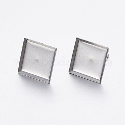 Tarnish Resistant 304 Stainless Steel Ear Stud Findings&nbsp;STAS-P198-22