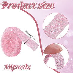 Glitter Resin Hotfix Rhinestone&nbsp;DIY-WH0622-452C