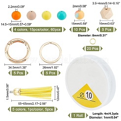 DIY Beaded Keychain Wristlet Making Kit&nbsp;DIY-CA0004-43