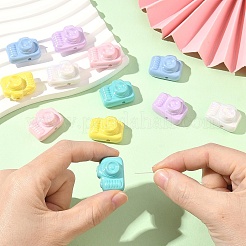 12Pcs 6 Colors Opaque Acrylic Beads&nbsp;MACR-YW0004-66