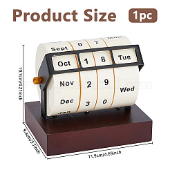 Wooden Rotating Perpetual Date Calendar&nbsp;AJEW-WH0696-108