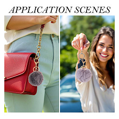 3Pcs 3 Colors Alloy Keychains&nbsp;KEYC-TA0004-69A