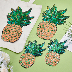 4Pcs 2 Styles Computerized Embroidery Polyester Ornament Accesories&nbsp;DIY-PH0030-20