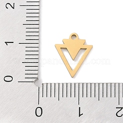 Golden Plated 304 Stainless Steel Charms&nbsp;STAS-K286-03F-G