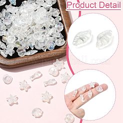 Electroplate Ocean Series Acrylic Beads&nbsp;OACR-CJC0020-02