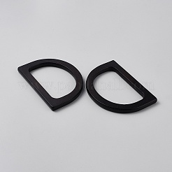 Wooden D Shaped Bag Handles Replacement&nbsp;FIND-WH0139-822A-04