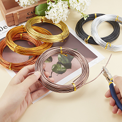 6 Rolls 6 Colors Round Aluminum Craft Wire&nbsp;AW-PH0002-23