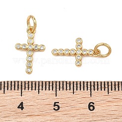 SHEGRACE Brass Micro Pave Clear Cubic Zirconia Pendants&nbsp;XGRQ1U353-377G