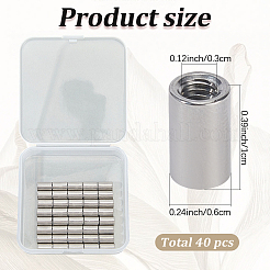 40Pcs 304 Stainless Steel Ear Nuts&nbsp;DIY-BBC0002-61